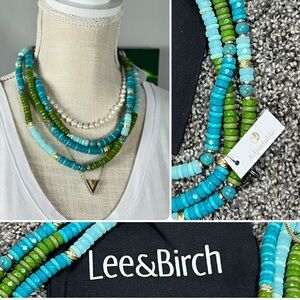 Adjustable Necklace Gold Hardware with Gorgeous Beads